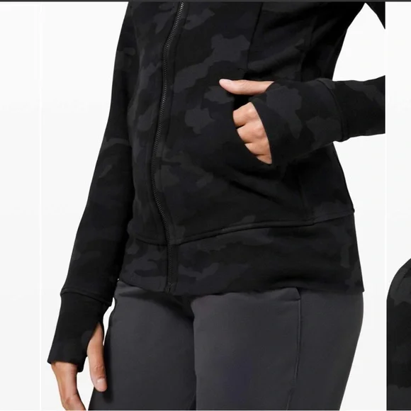 Lululemon Scuba Hoodie Light Cotton Fleece Heritage 365 Camo Deep Coal Multi 8 - Picture 3 of 12